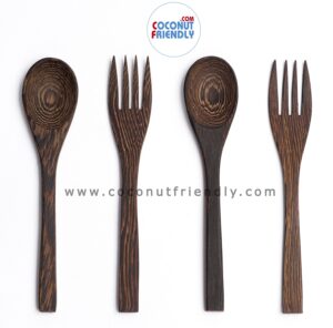 Dark Wooden Spoons and Dark Wooden Forks