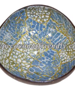 CFCB 1869 - Coconutfriendly.com - Lacquer coconut shell bowl with eggshell inlaid Wholesale