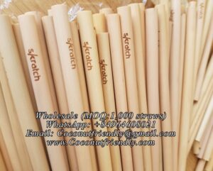 Coconutfriendly.com - Wholesale Bamboo straws wholesale , bamboo straw supplier , vietnam bamboo straws wholesale , Natural Bamboo Straws Wholesale Price: US $0.15 – 0.34 /straw Place of Origin Vietnam MOQ 1,000 pieces Logo/Name Print logo is Available Usage Restaurant, party, home, hotel, etc.. Supply Ability: 200,000 straws per Month Port: Noi Bai Air Port and Hai Phong Sea Port Payment Terms: L/C at sight,T/T, Bank Tranfer, PayPal Production: within 5-10 days Delivery Delivery: By Air: 4-6 days & By Sea: 25-30 days Email us for Wholesale Coconutfriendly@gmail.com Click Here WhatsApp/Viber: +84964608021