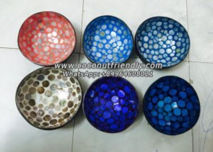 High quality eco-friendly handmade Vietnam natural coconut shell bowl