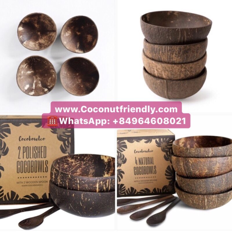 BEST SELLING ECO FRIENDLY NATURAL COCONUT SHELL BOWL