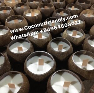 Coconut shell candles wax vietnam