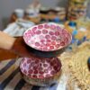 CF 8601 LACQUER BOWLS WITH MOTHER OF PEARL (SEASHELL) INLAID
