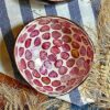 CF 8601 LACQUER BOWLS WITH MOTHER OF PEARL (SEASHELL) INLAID