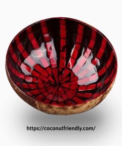 CF 8638 Lacquer bowls with mother of pearl (seeshell) inlaid