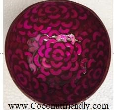 CF 8654 Lacquer bowls with mother of pearl (seeshell) inlaid
