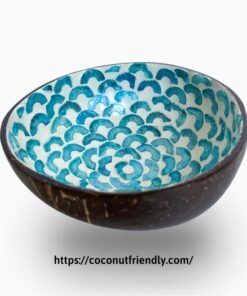 CF 8655 Lacquer bowls with mother of pearl (seeshell) inlaid