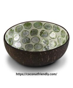 CF 8603 LACQUER BOWLS WITH MOTHER OF PEARL (SEASHELL) INLAID
