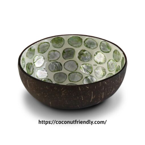CF 8603 LACQUER BOWLS WITH MOTHER OF PEARL (SEASHELL) INLAID