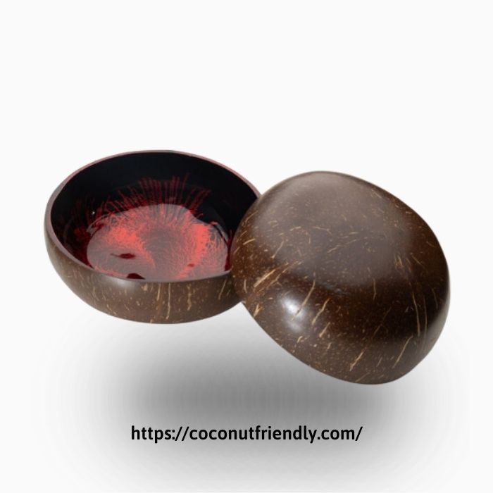 CF 8613 Lacquer bowls with hand painting metallic color 1