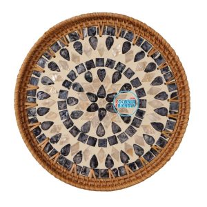 Round-Mother-of-Pearl-Rattan-Tray-in-Bulk