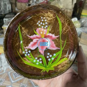 Elegant Lacquer Coconut Bowl Wholesale For Dining In Mauritius - TCLCB 8799C