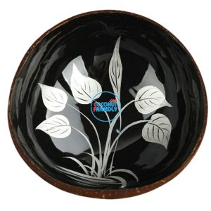 Natural Lacquer Coconut Bowl Factory Price For Serving Mauritius - TCLCB 8797C