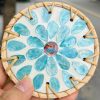 Natural Mother Of Pearl Coaster Factory Price For Mauritius Bars - TCRCO 8799C