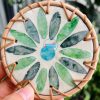 Natural Mother Of Pearl Coaster Bulk Order For Mauritius Retail - TCRCO 8794C