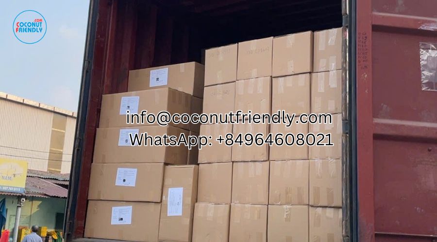 The goods are shipped by container - 1