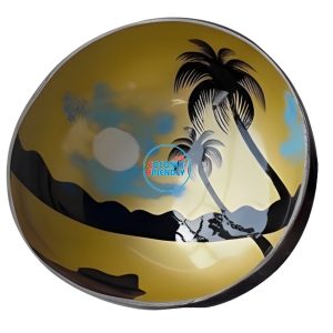 Pure Style Lacquer Coconut Bowl Fuerteventura Bulk - TCLCB 8782C