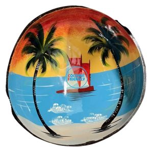 Signature Lacquer Coconut Bowl Lanzarote Resorts Bulk - TCLCB 8790C