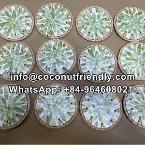 manufacturer mop rattan coaster 4