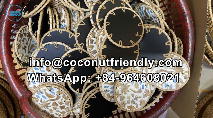 manufaturer mop rattan coaster