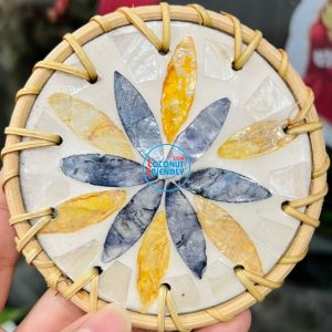 Boho Style Mother Of Pearl Coaster Wholesale In Mauritius - TCRCO 8797C
