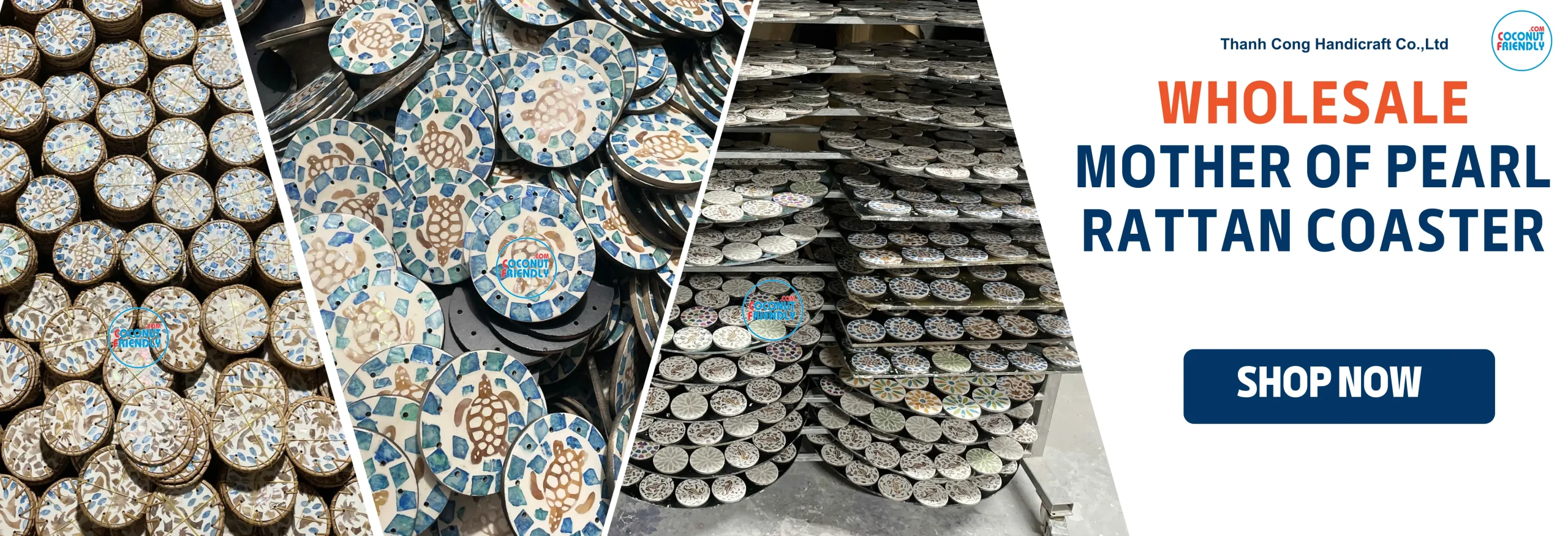 Wholesale mother of pearl coaster